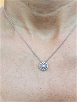 Vicenza - Piazzetta Palladio 2 - Collar Valentina Callegher Mujer in Oro blanco Diamante 0.63 Ct 12484/2*S - 12484/2*S
